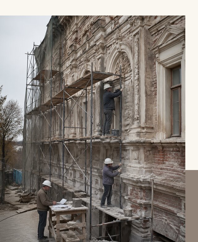 Реставрация объектов культурного наследия под ключ в Усинске